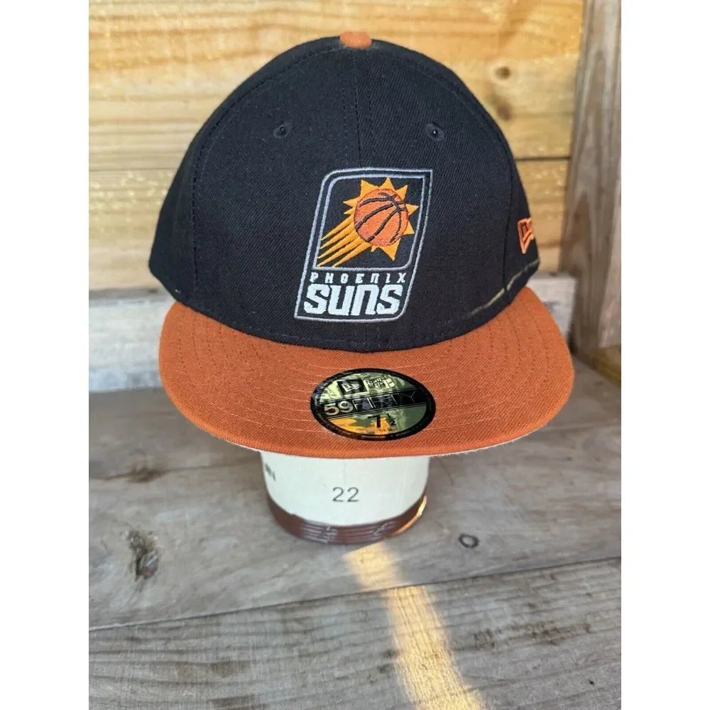 Phoenix Suns New Era NBA  7.5 Orange‎ Black 59FIFTY Fitted Hat baseball Cap